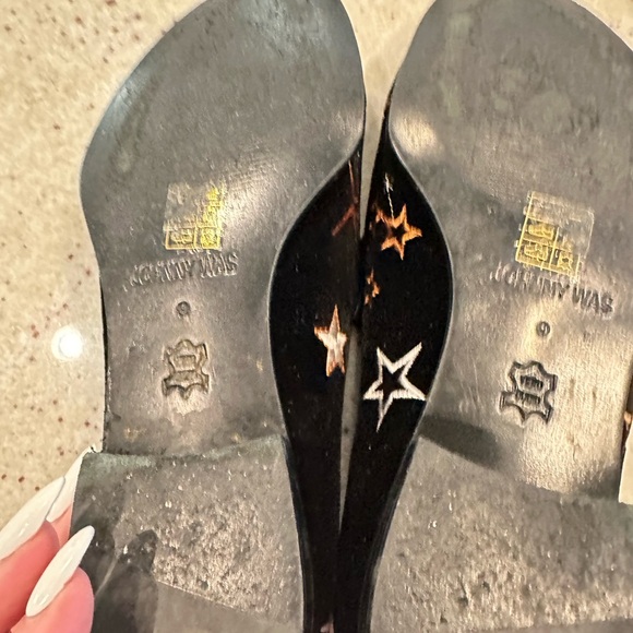 Johnny Was Cigarette Loafers with Red and Gold Accents - Picture 5 of 9